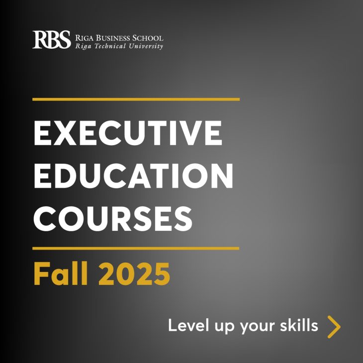 Rīgas Biznesa skola sāk pieņemt pieteikumus Executive Education kursiem!